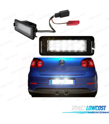 LUZ DE MATRICULA LED PARA VOLKSWAGEN VW GOLF V 2005-2008