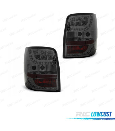 FAROLINS TRASEIROS LED PARA VOLKSWAGEN VW PASSAT 3GB B5 VARIANT 00-05 FUNDO CROMADO VIDRO ESCURECIDO