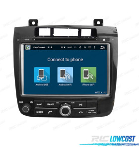 AUTO RÁDIO DVD GPS ANDROID 10 PARA VOLKSWAGEN VW TOUAREG 2010-