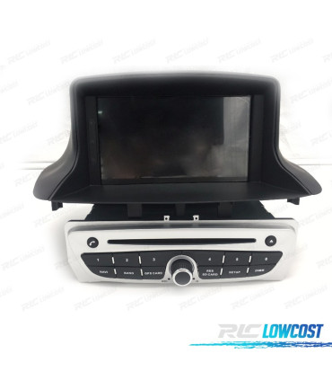 AUTO RÁDIO 7” ANDROID 11 DVD GPS PARA RENAULT MEGANE 3 2009 – 2015 COR CINZA