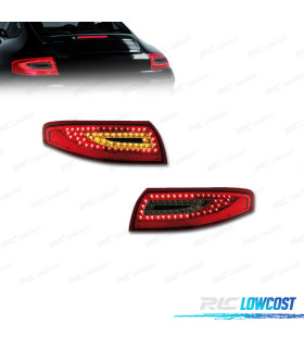 FAROLINS TRASEIROS PORSCHE 911 996 LED VERMELHO ESCURECIDO