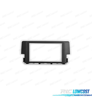 MOLDURA ADAPTADOR PRETO PARA RADIO 2-DIN PARA HONDA CIVIC 2016+