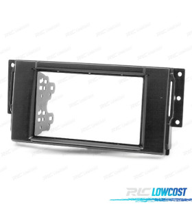 MOLDURA ADAPTADOR PRETO PARA RADIO 2-DIN PARA LAND ROVER FREELANDER DISCOVERY RANGE ROVER