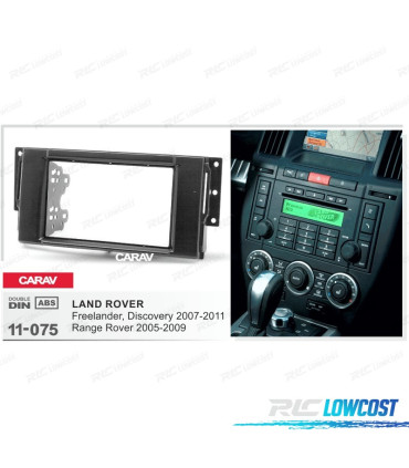MOLDURA ADAPTADOR PRETO PARA RADIO 2-DIN PARA LAND ROVER FREELANDER DISCOVERY RANGE ROVER