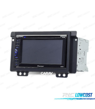 MOLDURA ADAPTADOR PRETO PARA RADIO 2-DIN PARA LAND ROVER FREELANDER 04-07