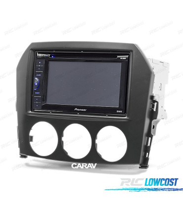 MOLDURA ADAPTADOR PRETO PARA RADIO 2-DIN PARA MAZDA MX-5 MIATA