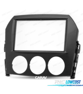 MOLDURA ADAPTADOR PRETO PARA RADIO 2-DIN PARA MAZDA MX-5 MIATA
