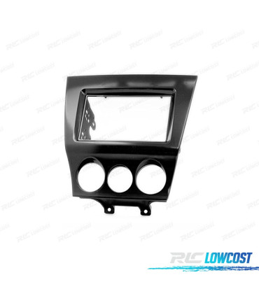 MOLDURA ADAPTADOR PRETO BRILHANTE PARA RADIO 2-DIN PARA MAZDA RX-8 08-11
