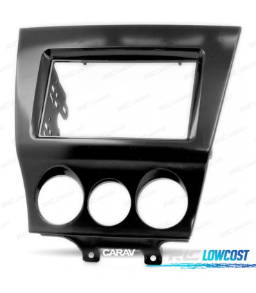 MOLDURA ADAPTADOR PRETO BRILHANTE PARA RADIO 2-DIN PARA MAZDA RX-8 08-11