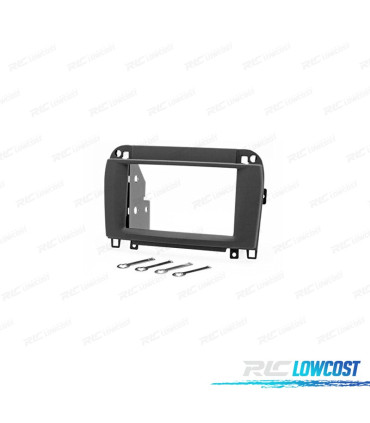 MOLDURA ADAPTADOR PRETO PARA RADIO 2-DIN MERCEDES CLASE S W220