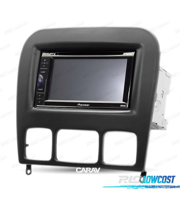 MOLDURA ADAPTADOR PRETO PARA RADIO 2-DIN MERCEDES CLASE S W220