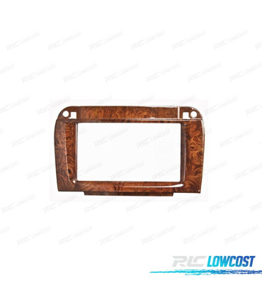 MOLDURA ADAPTADOR MADERA ALTO BRILHO PARA RADIO 2-DIN PARA MERCEDES CLASE-CL CLASE-S