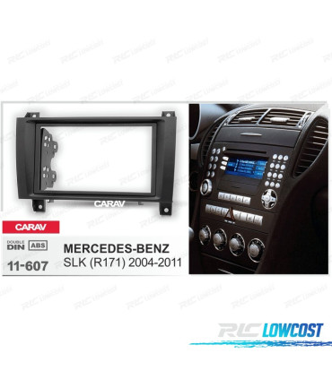 MOLDURA ADAPTADOR PRETO PARA RADIO 2-DIN PARA MERCEDES CLASE-SLK