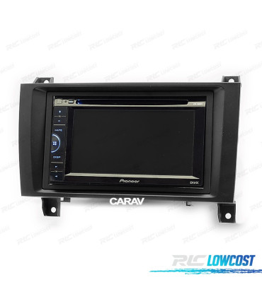 MOLDURA ADAPTADOR PRETO PARA RADIO 2-DIN PARA MERCEDES CLASE-SLK