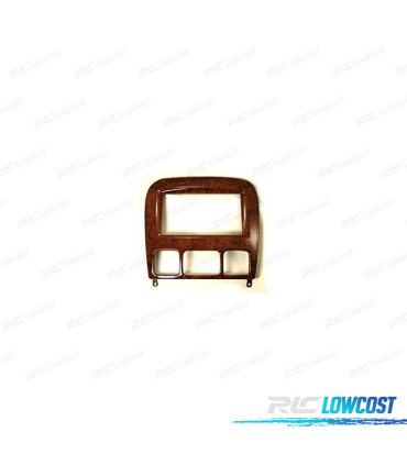 MOLDURA ADAPTADOR MADEIRA ALTO BRILHO PARA RADIO 2-DIN MERCEDES CLASE-S W220