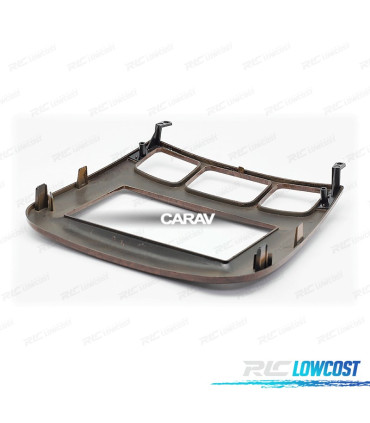 MOLDURA ADAPTADOR MADEIRA ALTO BRILHO PARA RADIO 2-DIN MERCEDES CLASE-S W220