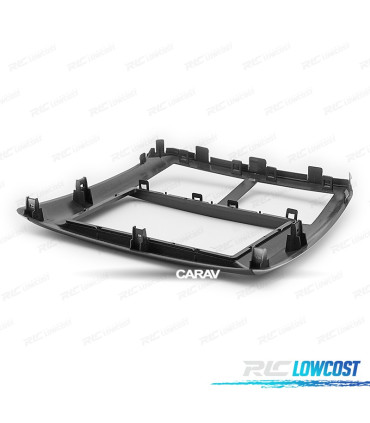 MOLDURA ADAPTADOR PRETO CINZENTA RADIO 2-DIN PARA SUBARU FORESTER 08-12 IMPREZA 07-12