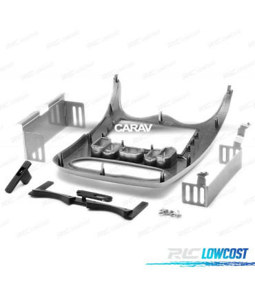 MOLDURA ADAPTADOR GRIS PARA RADIO 2-DIN PARA RENAULT DACIA LOGAN SANDERO DUSTER NISSAN NP200