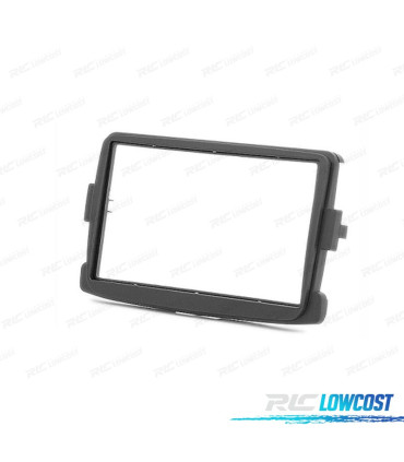MOLDURA ADAPTADOR PRETO PARA RADIO 2-DIN PARA RENAULT DACIA DUSTER LOGAN CAPTUR SYMBOL DOKKER LODGY SANDERO TRAFIC