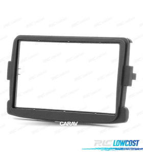 MOLDURA ADAPTADOR PRETO PARA RADIO 2-DIN PARA RENAULT DACIA DUSTER LOGAN CAPTUR SYMBOL DOKKER LODGY SANDERO TRAFIC