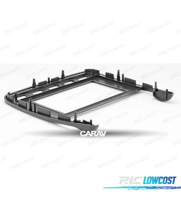 MOLDURA ADAPTADOR PRETO PARA RADIO 2-DIN PARA PORSCHE CAYENNE 02-10