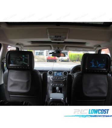 ENCOSTO DE CABEÇA MULTIMEDIA DVD 9 PULGADAS COR EM PRETO