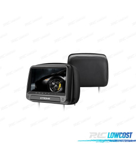 ENCOSTO DE CABEÇA MULTIMEDIA DVD 9" PULGADAS TACTIL COR EM PRETO