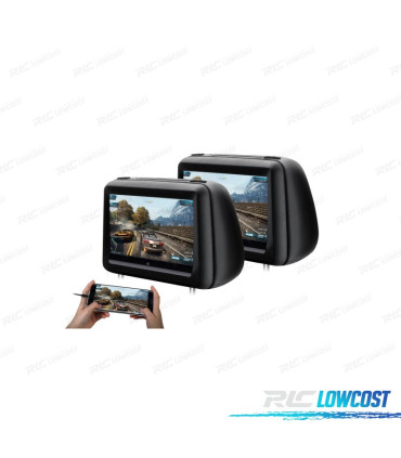 ENCOSTOS DE CABEÇA COM DVD E HDMI LCD 10,1 1080P TACTIL