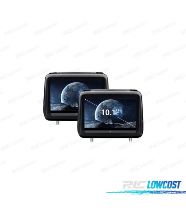 ENCOSTOS DE CABEÇA COM DVD E HDMI LCD 10,1 1080P TACTIL