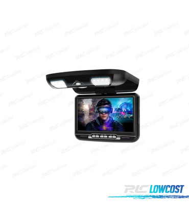 ECRA DE TEJADILHO TECTO XTRONS DE 9" COM DVD E JOGOS