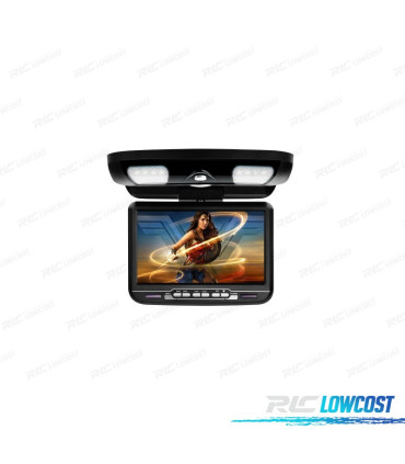 ECRA DE TEJADILHO TECTO XTRONS DE 9" COM DVD E JOGOS