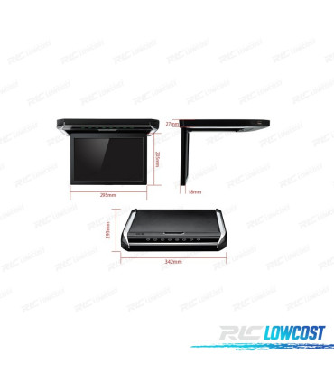 ECRA DE TECTOO DE 12,1" HD COM HDMI 1080P USB SD Y LUZ