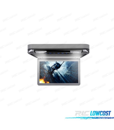 PANTALLA DE TECHO HD 1080P XTRONS 13,3" CON LUZ DVD HDMI SD USB Y ALTAVOCES