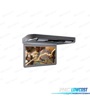 PANTALLA DE TECHO HD 1080P XTRONS 13,3" CON LUZ DVD HDMI SD USB Y ALTAVOCES