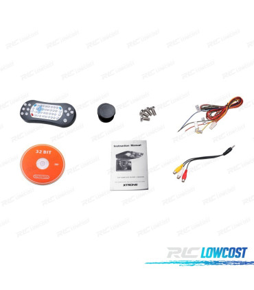 ECRÃ DE TETO CINZENTO 15,6" COM DVD COLUNAS LUZ E JOGOS 32BITS