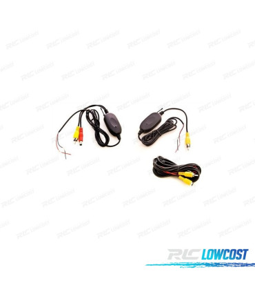 EMISOR + RECETOR WIRELESS PARA CAMARA TRASEIRA POR RCA