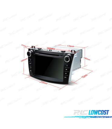 AUTO RADIO DVD GPS ECRA TÁCTIL 8" PARA MAZDA 3 CON CANBUS Y MANDOS DE VOLANTE