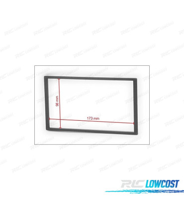 MOLDURA UNIVERSAL RADIO 2-DIN 173*98 MM