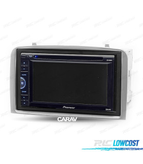 MOLDURA ADAPTADOR CINZA PARA RADIO 2-DIN ALFA ROMEO 147 Y GT