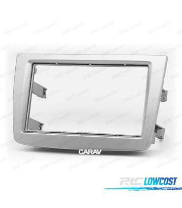 MOLDURA ADAPTADOR CINZA PARA RADIO 2-DIN ALFA ROMEO MITO