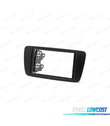 MOLDURA ADAPTADOR PRETO PARA RADIO 2-DIN PARA SEAT IBIZA 08-15