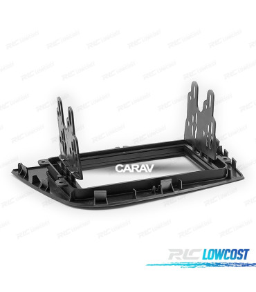 MOLDURA ADAPTADOR CINZA PARA RADIO 2-DIN PARA SEAT LEON 05-12