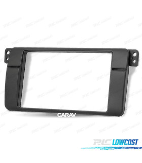 MOLDURA PRETA PARA RÁDIO 2-DIN PARA BMW SÉRIE 3 E46