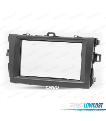 MOLDURA ADAPTADOR PRETO PARA RADIO 2-DIN PARA TOYOTA COROLLA 07-13