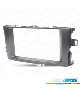MOLDURA ADAPTADOR PRETO PARA RADIO 2-DIN PARA TOYOTA AURIS 06-12
