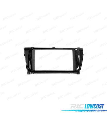 MOLDURA ADAPTADOR PRETO BRILHO PARA RADIO 2-DIN PARA TOYOTA COROLLA 13-16