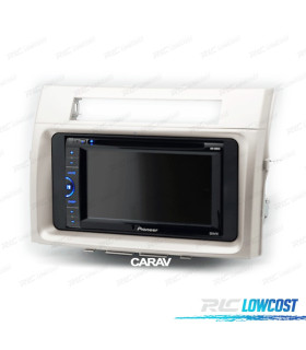 MOLDURA ADAPTADOR CINZA CLARO PARA RADIO 2-DIN PARA TOYOTA COROLLA VERSO 04-09