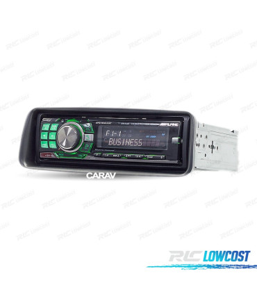 MOLDURA ADAPTADOR PRETO PARA RADIO 1-DIN PARA PEUGEOT 206 98-07