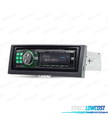 MOLDURA ADAPTADOR PRETO RADIO 1-DIN PARA PEUGEOT 407 COUPE CITROEN C5
