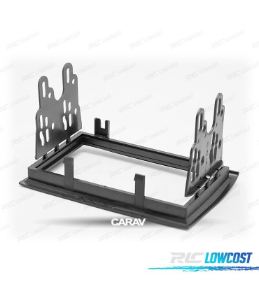 MOLDURA ADAPTADOR PRETO PARA RADIO 2-DIN PARA CITROEN JUMPER PEUGEOT BOXER FIAT DUCATO